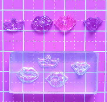 シリコンモールド レジン ネイル ネイルモールド シリコン モールド 小さい 立体 人 レジン型 3dネイル ネイルパーツ ネイルアート ネイルグッズ ネイル用品 セルフネイル 型 セルフ 3d 立体パーツ パーツ ハンドメイド 唇 リップ リップ型 立体唇 簡単 diy M-232