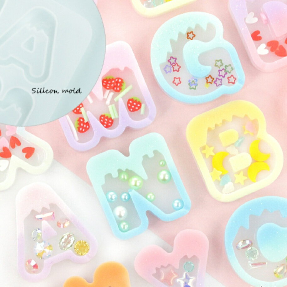 シリコンモールド シリコン アルファベットメルティシャカシャカ シャカシャカ モールドハンドメイド A..