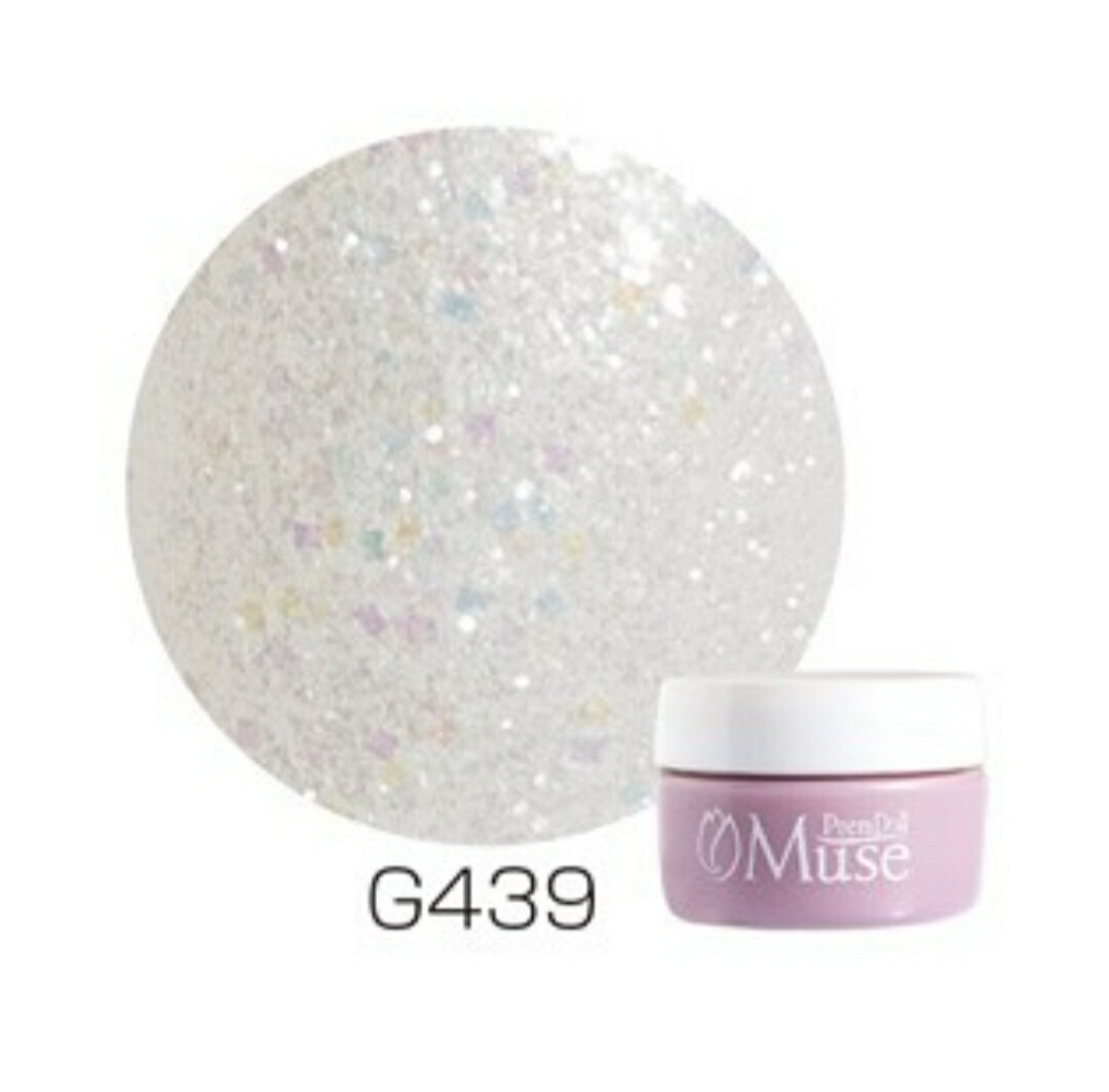 お買い物マラソン　ネイル ジェルネイル ジェル カラージェル プリムドール ミューズ ミストホワイト G439 ネイル カラー 艶 グリッター ホロ ラメ ホログラム カラージェル プリジェル ジェル プロ愛用