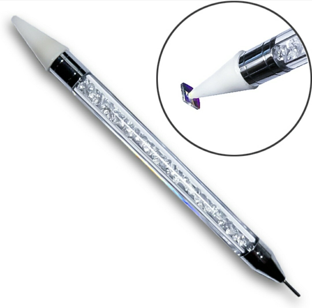 ネイル マルチシリコン ピックアップツール ワックスペン ストーン棒 ステック棒 ケース付き 1本 ネイルシール ネイルホイル ネイルス ストーン取り820 転写 転写ホイル ネイルアート 趣味 大人 簡単 便利 スティック ネイルアート ハンドメイド レジン