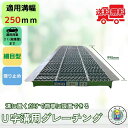細目ノンスリップ型グレーチング U字溝 HUPX-250-19 溝幅250mm用 乗用車荷重 規格 T-2 溝 蓋 側溝 細目 滑り止め 法山本店