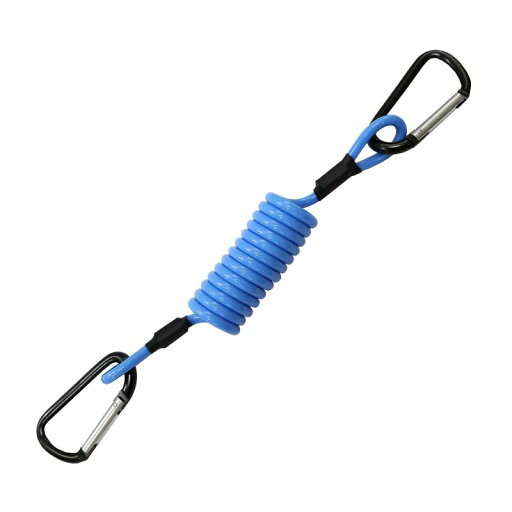 タカ産業 A-0107 Hard Spiral Rod Holder ハードスパイラルロッドホルダー ライトブルー サイズ:(自然長):約23cm(カラビナ除く) タカ産業 A-0107 Hard Spiral Rod Holder ハードスパイラルロッドホルダー ライトブルー サイズ:(自然長):約23cm(カラビナ除く)