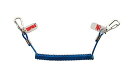ラパラ(Rapala) ワイヤーリーシュコード 自然長/約25cm 最大伸長/約70cm ブルー WIRE LEASH CODE WLCS-BL(4)
