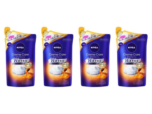 【セット品】 ニベア クリームケアボディーウォッシュ ハニー 詰替用 360ml × 4個 【セット品】 ニベア クリームケアボディーウォッシュ ハニー 詰替用 360ml × 4個