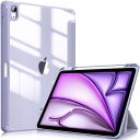 Fintie iPad Air 11インチ ケース M3 (2025 第7世代) / M2 (2024 第6世代) / Air 5/4 ケース 2022/2020 10.9 インチ 透明バックカバー Apple Pencil 収納可能 ワイヤレス充電対応