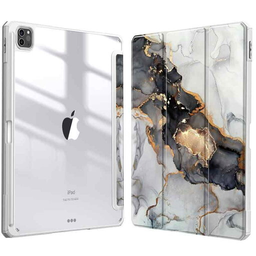 Fintie iPad Pro 12.9 ケース 2022/ 2021/ 2020/2018 12.9インチ 透明バックカバー Apple Pencil 収納可能 Apple Pencil 2 ワイヤレス充電対応 三つ折スタンド スリープ機能 軽量 薄型 Fintie iPad Pro 12.9 ケース 2022/ 2021/ 2020/2018 12.9インチ 透明バックカバー Apple Pencil 収納可能 Apple Pencil 2 ワイヤレス充電対応 三つ折スタンド スリープ機能 軽量 薄型