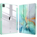 Fintie iPad Pro 12.9 ケース 2022/ 2021/ 2020/2018 12.9インチ 透明バックカバー Apple Pencil 収納可能 Apple Pencil 2 ワイヤレス充電対応 三つ折スタンド スリープ機能 軽量 薄型