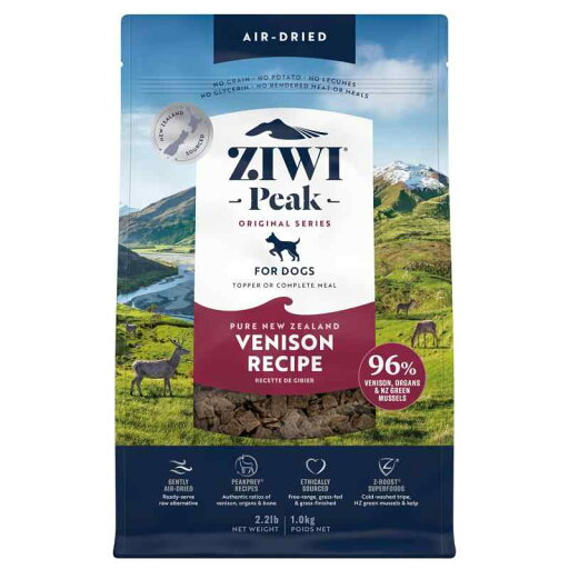 ZiwiPeak(ジーウィーピーク) デイリードッグクィジーン ドライタイプ ベニソン 1kg ZiwiPeak(ジーウィーピーク) デイリードッグクィジーン ドライタイプ ベニソン 1kg