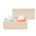 Floyd (フロイド) 富士山 杯 盃 猪口 電子レンジ対応 ペア ギフト 2個セット 桐箱入り 約8cm 富士猪口 Couple 青 & 赤 日本製 FL0...