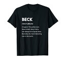 Beck ネームシャツ | Beck Tシャツ