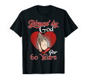 神の祝福 60年 60歳の誕生日パーティーお祝い Tシャツ