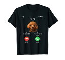 面白いtシャツ トイプードル 着信 イヌ わんこ メンズ 好き グッズ かわいい おもしろ 面白い 服 ネタ プレゼント Tシャツ(3)