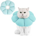 Avont エリザベスカラー 犬用 猫用 ソフト 軽量 手術後 傷口保護 舐め防止 引っ搔き防止 (ブルー)