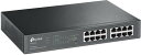 TP-Link スマートスイッチ ギガ16ポート PoE+ 8ポート 管理機能付 ラックマウント TL-SG1016PE