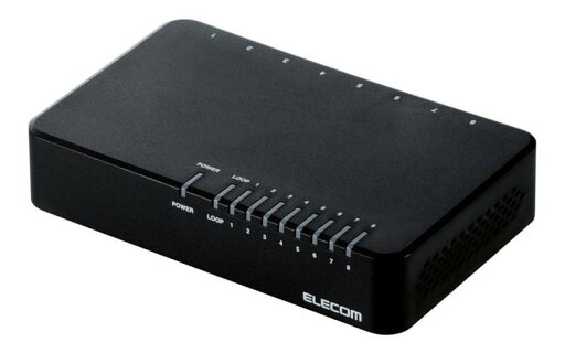 エレコム スイッチングハブ 10/100Mbps マグネット付き AC電源 エレコム スイッチングハブ 10/100Mbps マグネット付き AC電源