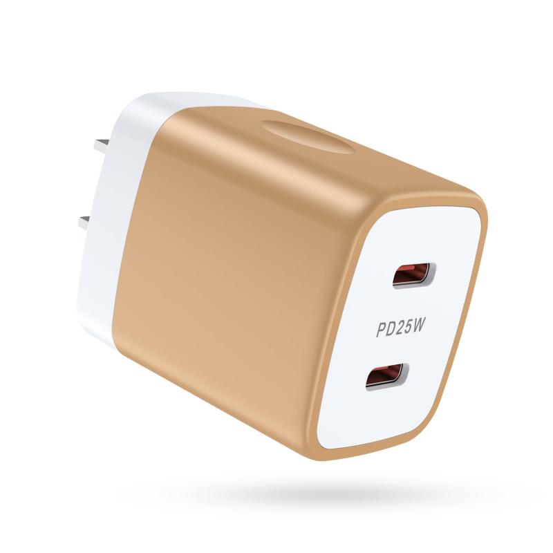 Viviber タイプc 充電器 iphone 16 usb コンセント type-c 急速充電器 純正 acアダプター USB PD2ポート 25W タイプc 電源 PSE認証 ac式充電器 PPS急速協議対応 iPhone 15シリーズ14シリーズ
