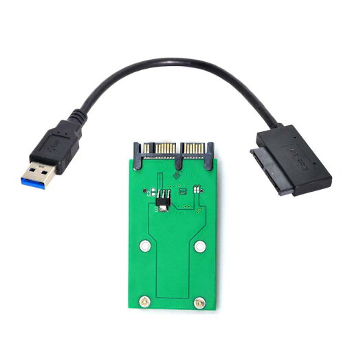 xiwai USB 3.0 - mSATA 50ピン SSD & 1.8インチ Micro SATA 7+9 16ピン アダプター アドオンカード PCBA xiwai USB 3.0 - mSATA 50ピン SSD & 1.8インチ Micro SATA 7+9 16ピン アダプター アドオンカード PCBA