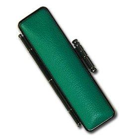 印鑑ケース ST カラーケース ソフト牛 グリーン (13.5mm~15mm)朱肉付き 実印 銀行印 用