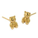 ピアス レディース くま 熊 クマ テディベア 人気 金属アレルギー対応 シルバー925 小さめ アクセサリー ジュエリー ゴールド
