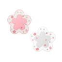 サクラコーヒーカップマット かわいいコースター 2個 かわいい桜 PVC ホームティーマグ ピンク 花柄 滑り止めポット ボウル パッド プレースマット デスク/ドリンク/テーブルデコレーション