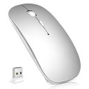 マウス Bluetooth ワイヤレスマウス Scheki 無線マウス 薄型 静音 小型 2.4GHz USB充電式 800/1200/1600DPI 高精度 省エネモード 持ち運び便利(2)