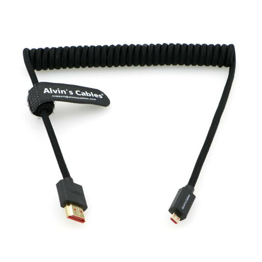 Alvin's Cables Micro HDMI - HDMIコイルケーブル Alvin's Cables Micro HDMI - HDMIコイルケーブル