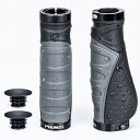PRUNUS0702自転車ハンドルグリップ、滑り止めハンドルバーグリップ、耐衝撃性防水自転車人間工学に基づいたMTBグリップ、アルミニウム製ダブルロックオデザイン、ロードバイク、レーシン