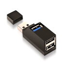 USBハブ、Mini USB 3.0ハブ、3ポートハブ (USB 3.0 + 2 USB 2.0)、PCノートパソコン、デスクトップ、XPS、Mac-Book、Surface Pro、USBフラッシュドライブ、モバイルHDD用アダプター高速拡張。(2)
