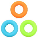 NUZAMAS ハンドグリップ強化剤 30 40 50 ポンドの指シリコンエクササイズリング 3 個セット ハンド強化剤 筋力トレーニング スポーツ ロッククライミング フィットネス 強度向上(4)