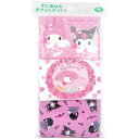 水に流せるポケットティシュ マイメロディ&クロミ 16枚(8組)×9個入(3)