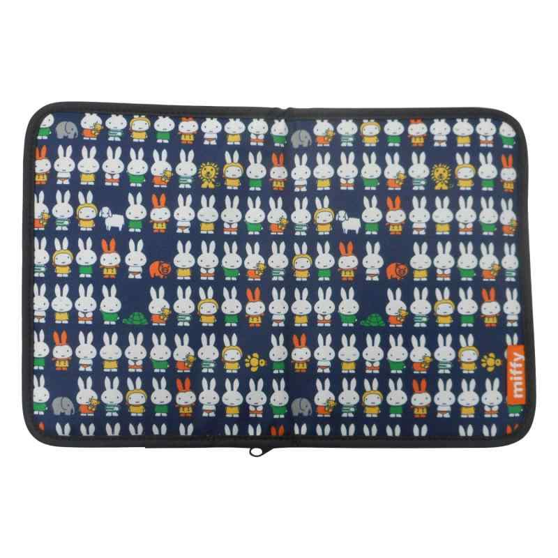 AIPLANNING(アイプランニング) ミッフィー マルチケース 片面ジャバラタイプ ブルー 約W160×H220×20mm Y-13053