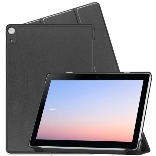 FOR dtab d-51C 10.1インチ用の 三つ折ケース 手帳型 スマートケース マグネット内蔵 オートスリープ機能 FOR dtab d-51C 10.1インチ 用の PUレザーカバー スタンド機能付き 衝撃吸収 軽量 薄型 全面保 FOR dtab d-51C 10.1インチ用の 三つ折ケース 手帳型 スマートケース マグネット内蔵 オートスリープ機能 FOR dtab d-51C 10.1インチ 用の PUレザーカバー スタンド機能付き 衝撃吸収 軽量 薄型 全面保