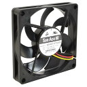 オウルテック PCケース用山洋電気冷却ファン PWM 8cm 15mm厚 5,000r.p.m リブ有り F8-S15PWM(2)