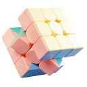 マカロンキューブ マジックキューブ ステッカーレス 魔方 回転スムーズ 安定感 知育玩具 Magic Cube 知育 おもちゃ 旅行 子ども 暇つぶし 頭脳おもちゃ 小学校高学年 プレゼント (マカロン 3x3x3