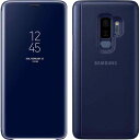au+1 collection SELECT 純正 ケース Galaxy S9 Plus ギャラクシー S9 プラス スマホ カバー 手帳型 CLEAR STANDING COVER BLUE ブルー 紺色 青(3)