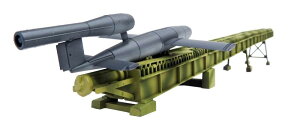 モデルコレクト 1/72 ドイツ軍 V1飛行爆弾&カタパルト発射機 プラモデル UA72033 成型色