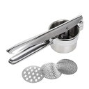 Lovesole ポテトマッシャー ステンレス ポテトチョッパー みじん切り ポテトライサー 手動式 絞り器 フルーツ 野菜 マッシャー ジューサー 食品 ストレーナー 多機能 台所用品 手動ジューサー(3)