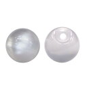 半透明 パールボタン ホワイト 白 ツヤあり 円 手芸 シャツボタン 20個入り【10mm】 きらきらぷんぷん丸 B-621