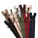 YKK 玉付きファスナー 16cm アンティークゴールド 10色セット 3GKB16-10MIX(3)