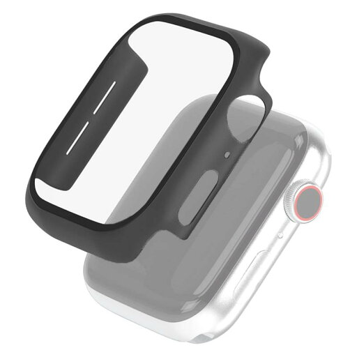 エレコム Apple Watch 44mm フルカバーケース ガラス ブラック AW-44CSPCGBK エレコム Apple Watch 44mm フルカバーケース ガラス ブラック AW-44CSPCGBK