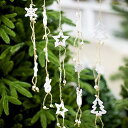 クリスマス ツリー 飾り オーナメント 木製 5個 北欧 ドロップ ストラップ 壁 掛け 玄関 インテリア 雪の結晶 JGuang クリスマス 飾り 可愛い シール