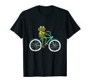 カエル アニマル 自転車 自転車 バイキング バイカー サイクリスト サイクリング プレゼント Tシャツ
