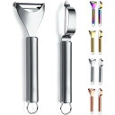 Evanda ピーラー 2本セット 皮むき器 キャベツ 千切り ステンレス サビない 軽く鋭い使い心地 切れ味が続く お手入れ簡単 食洗器対応 キッチン用品
