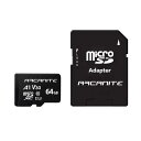 アルカナイト ARCANITE microSDXCカード UHS-I U3, A1, A2, V30, 4K, C10, SDアダプター付