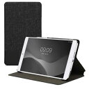 kwmobile Huawei MediaPad M3 8.4対応 ケース - タブレットケース スタンド カバーケース - キャンバス デザイン