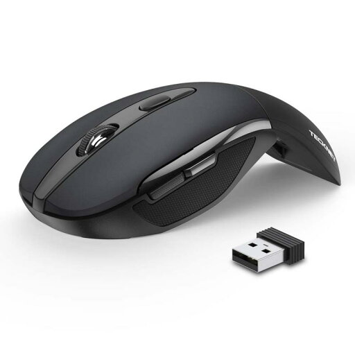 TECKNET 折りたたみ式ワイヤレス光学マウス 2.4G ポータブルミニエルゴノミクスマウス USBナノレシーバー付き ノートブック、PC、ノートパソコン、コンピューター用 バッテリー寿命18ヶ月、3 TECKNET 折りたたみ式ワイヤレス光学マウス 2.4G ポータブルミニエルゴノミクスマウス USBナノレシーバー付き ノートブック、PC、ノートパソコン、コンピューター用 バッテリー寿命18ヶ月、3