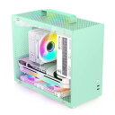 pcケース ミドルタワー pcケース 強化ガラスモデル micro-atx ホワイト(2)