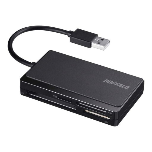 BUFFALO USB2.0 マルチカードリーダー ケーブル収納モデル BSCR308U2シリーズ BUFFALO USB2.0 マルチカードリーダー ケーブル収納モデル BSCR308U2シリーズ