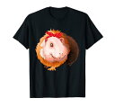 ヘアクリップ付きモルモット 動物 モルモット モルモット Tシャツ