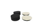 ウールバフ ハード 80mm & スポンジバフ 80mm 4個セット (2ウールバフ + 2極細スポンジバフ) 磨き・仕上げ用 DSA-31(3)